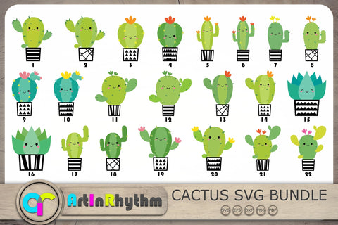 Cactus Svg Bundle, Cactus Svg, Succulents Svg, Plants Svg SVG Artinrhythm shop 