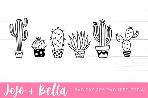 Cactus Svg, Cactus Svg Bundle, Cactus Png, Cactus Clipart, Succulent Svg, Cactus Cut File, Svg files for Cricut, Silhouette, Sublimation SVG Jojo&Bella 