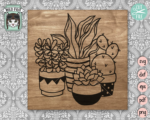 Cactus SVG File, Succulent SVG Cut File, Plants SVG File, Cactus Cut File, Cactus Planter SVG, Succulent Cut File, Plant Lover SVG, Houseplants Pot SVG SVG Wild Pilot 