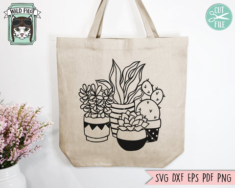Cactus SVG File, Succulent SVG Cut File, Plants SVG File, Cactus Cut File, Cactus Planter SVG, Succulent Cut File, Plant Lover SVG, Houseplants Pot SVG SVG Wild Pilot 