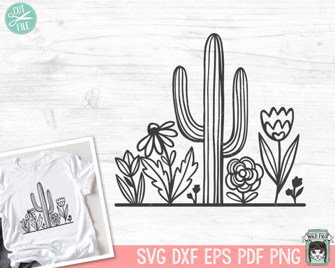 Cactus SVG, Flowers SVG, Floral SVG, Flowers png, Floral png, Cactus Clipart, Flowers Clipart, Cactus png, Floral Clipart, Cactus Cricut svg SVG Wild Pilot 
