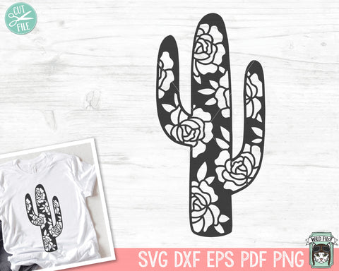 Cactus SVG, Succulent SVG, Cactus Clipart, Cactus PNG, Succulent Clipart, Flower Cactus Vector, Floral Cactus Cut File, cactus, Plant svg SVG Wild Pilot 