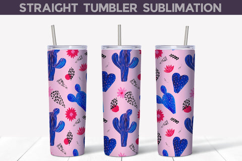 Cactus Tumbler Bundle | Cactus Sublimation Design Sublimation WatercolorColorDream 