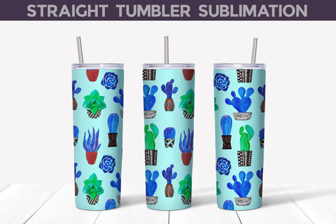 Cactus Tumbler Bundle | Cactus Sublimation Design Sublimation WatercolorColorDream 