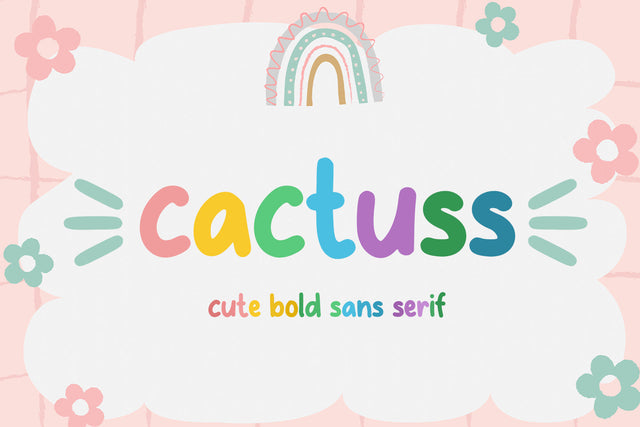 Cactuss Font Abo Daniel Studio 