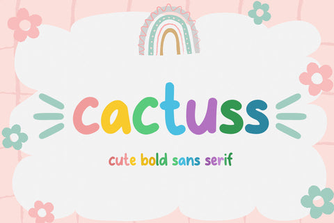 Cactuss Font Abo Daniel Studio 
