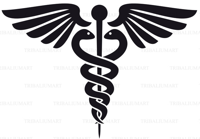 Caduceus - medical symbol SVG TribaliumArtSF 