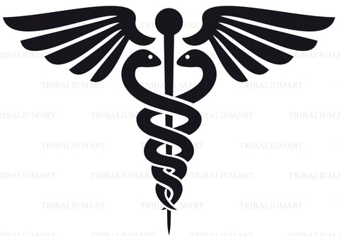 Caduceus - medical symbol SVG TribaliumArtSF 