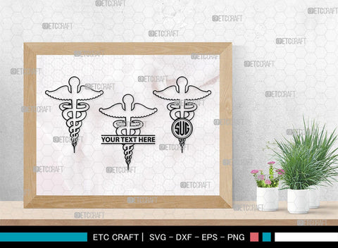 Caduceus Symbol Monogram, Caduceus Symbol Silhouette, Caduceus Symbol SVG, Caduceus Svg, Pharmacy Symbol Svg, SB00140 SVG ETC Craft 