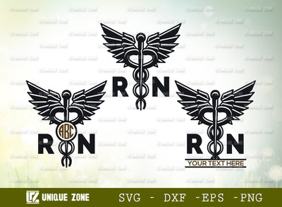 Caduceus Symbol SVG Monogram, Caduceus Svg, Pharmacy Symbol Svg, Wings Svg, Medical Symbol Svg, Nurse Svg, Star Of Life Svg, RN Nurse Svg, SVG Unique Zone 