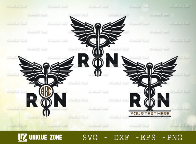 Caduceus Symbol SVG Monogram, Caduceus Svg, Pharmacy Symbol Svg, Wings Svg, Medical Symbol Svg, Nurse Svg, Star Of Life Svg, RN Nurse Svg, SVG Unique Zone 