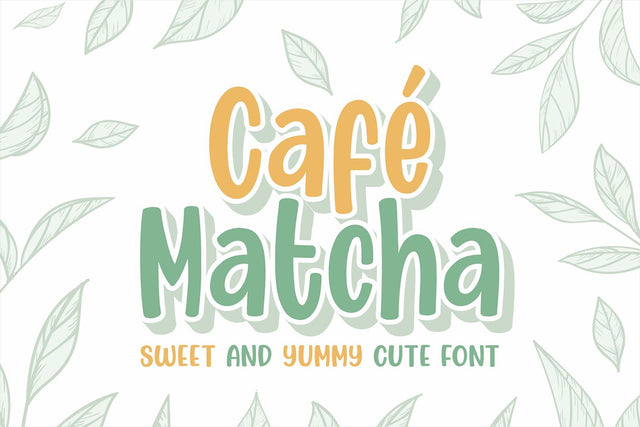 Cafe Matcha Font Orenari 