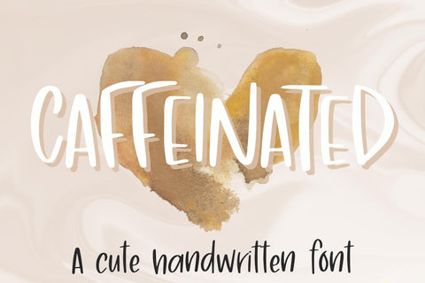 Caffeinated, A Fun, High Energy Handwritten Font Font Designing Digitals 