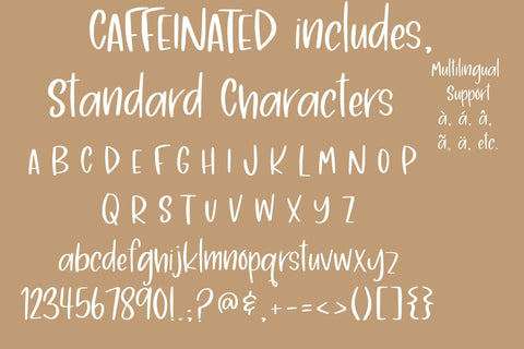 Caffeinated, A Fun, High Energy Handwritten Font Font Designing Digitals 