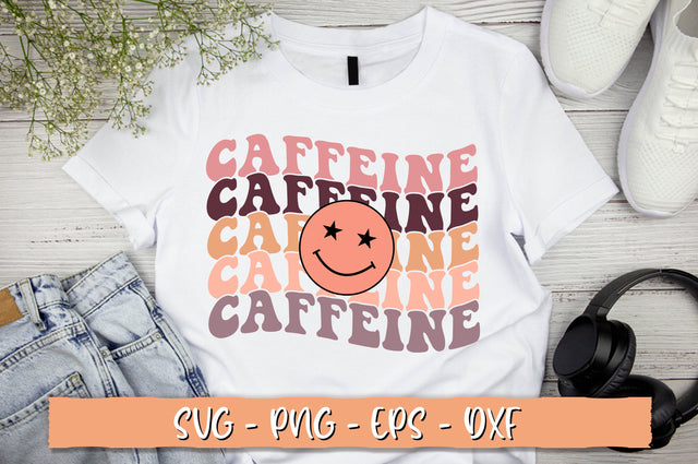 Caffeine Caffeine Caffeine Caffeine Caffeine SVG, Retro Coffee SVG Shetara Begum 
