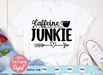 Caffeine Junkie SVG md faruk hossain 