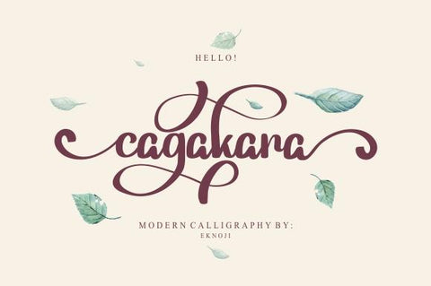 cagakara Font eknojistudio99 