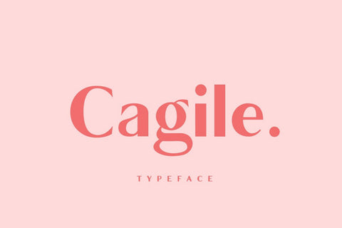 Cagile - 4 Styles Font Javapep 