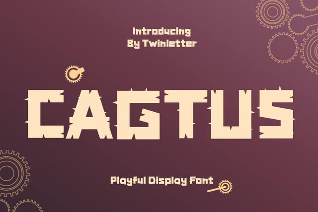 Cagtus Font twinletter 