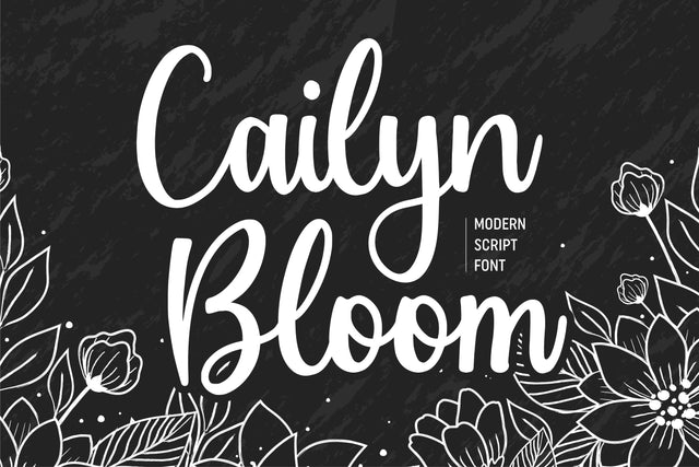 Cailyn Bloom modern script font Font Balpirick 