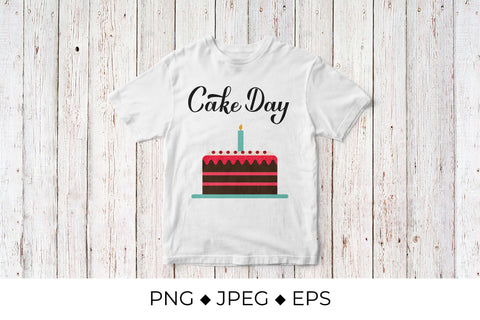 Cake Day calligraphy hand lettering Sublimation LaBelezoka 