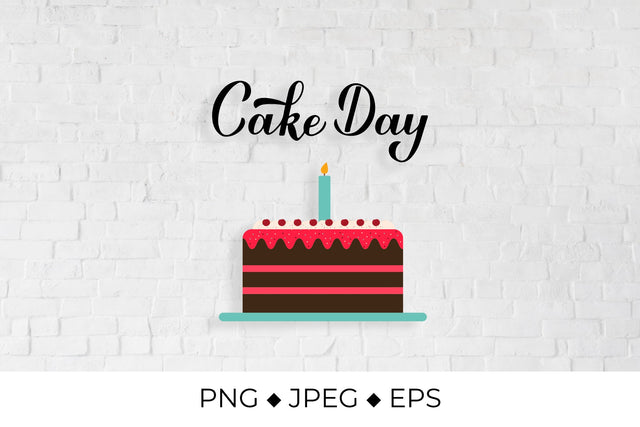 Cake Day calligraphy hand lettering Sublimation LaBelezoka 