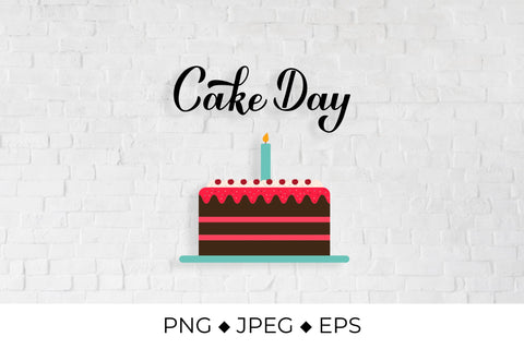 Cake Day calligraphy hand lettering Sublimation LaBelezoka 