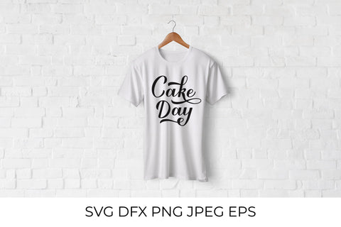 Cake Day calligraphy hand lettering SVG LaBelezoka 