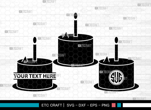 Cake Icon Monogram, Cake Svg, Wedding Cake Svg, Cakes, Birthday Cake, Cake Monogram, Icon Monogram, Svg Cut File, Dxf, Eps, Png, SVG ETC Craft 