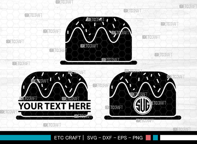 Cake Icon Monogram, Cake Svg, Wedding Cake Svg, Cakes, Birthday Cake, Cake Monogram, Icon Monogram, Svg Cut File, Dxf, Eps, Png, SVG ETC Craft 