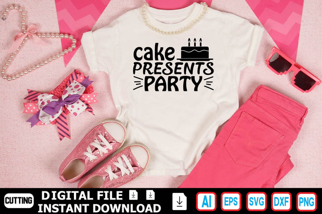 Cake Presents Party SVG Craftlabsvg24 
