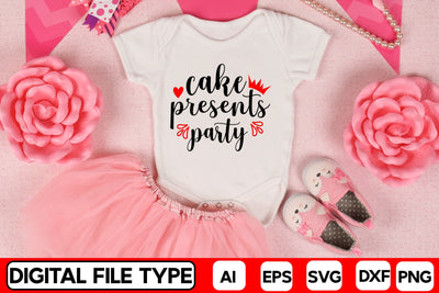 Cake Presents Party SVG CraftlabSvg29 