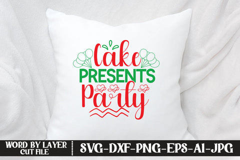 Cake Presents Party SVG CUT FILE SVG MStudio 
