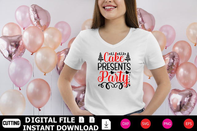 Cake Presents Party SVG Shahin alam 
