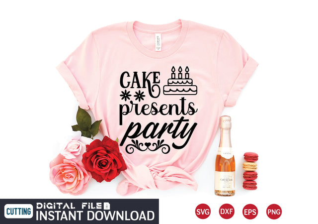 cake presents party svg SVG designer krishna 