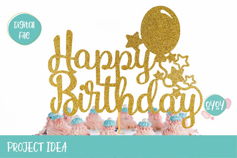 Cake Topper Bundle SVG | Happy Birthday SVG Bundle SVG OyoyStudioDigitals 