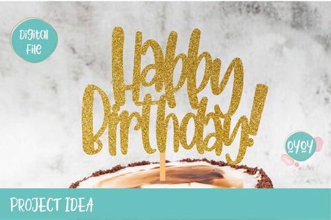 Cake Topper Bundle SVG | Happy Birthday SVG Bundle SVG OyoyStudioDigitals 