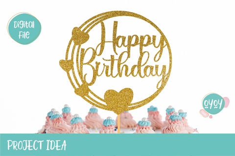 Cake Topper Bundle SVG | Happy Birthday SVG Bundle SVG OyoyStudioDigitals 