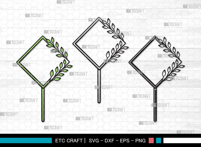 Cake Topper Clipart SVG | Happy Birthday Svg | Birthday Cake Topper Svg | Wedding Cake Topper Svg | Cake Topper Clipart SVG ETC Craft 