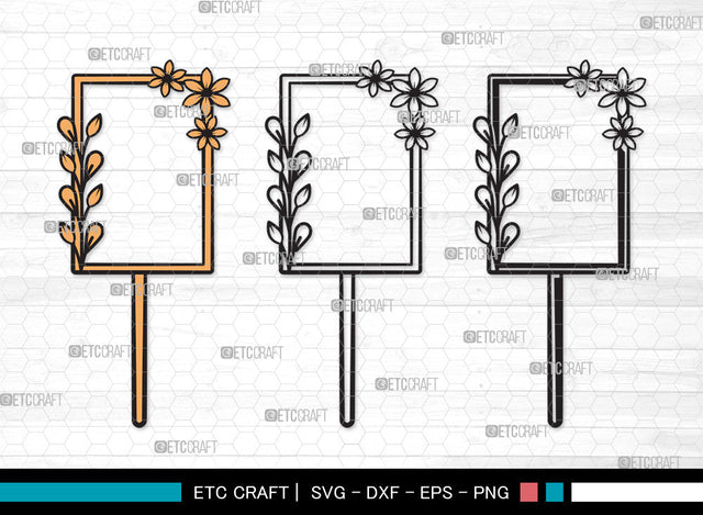 Cake Topper Clipart SVG | Happy Birthday Svg | Birthday Cake Topper Svg | Wedding Cake Topper Svg | Cake Topper Clipart SVG ETC Craft 