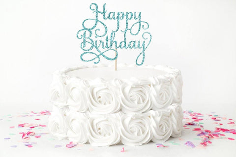 Cake Topper SVG - Happy Birthday SVG SVG Simply Cutz 