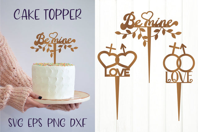 Cake Topper SVG. Wedding Topper. Valentines Topper SVG SVG Olga Terlyanskaya 