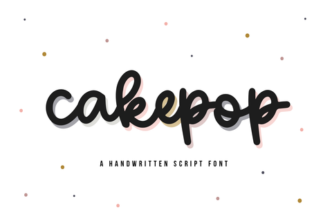 Cakepop - Handwritten Script Font Font KA Designs 