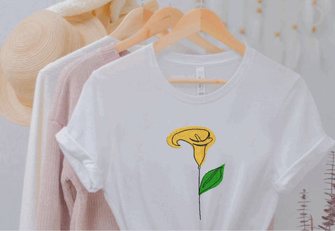 Cala Lily Flower Embroidery/Applique DESIGNS Canada Embroidery 