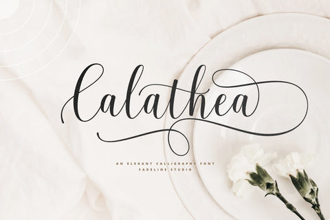 Calathea Elegant Font Font Fadeline Std. 