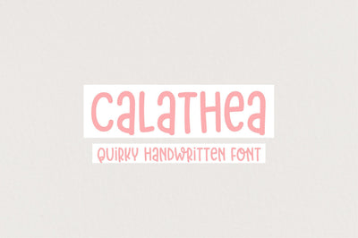 Calathea Font Sunday Nomad 