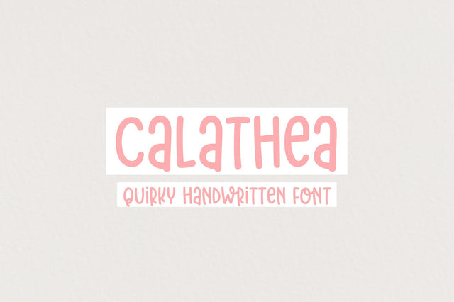 Calathea Font Sunday Nomad 