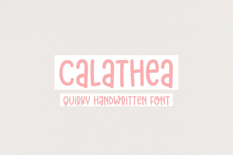Calathea Font Sunday Nomad 