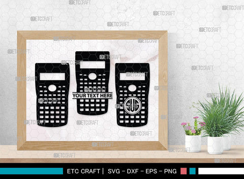 Calculator Monogram, Calculator Silhouette, Calculator SVG, Math Svg, Scientific Calculator Svg, Business Calculator Svg, School Svg, SB00471 SVG ETC Craft 