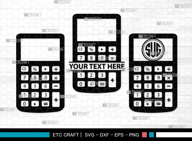 Calculator Monogram, Calculator Silhouette, Calculator SVG, Math Svg, Scientific Calculator Svg, Business Calculator Svg, School Svg, SB00471 SVG ETC Craft 